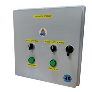 Tablero Automático para 2 Bombas de Agua Monofásicas Alternador Manual